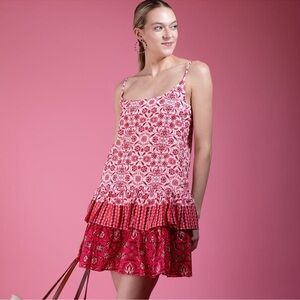 NWOT | Cara Cara | Taylor Dress in Spanish Tile Rose | Size M